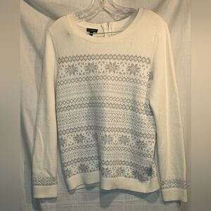 Talbots Fair Isle Sweater Long Sleeve Pullover Size S